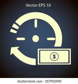 time is money vector illustration