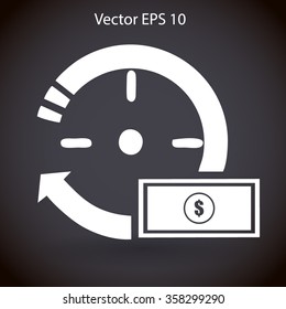 time is money vector illustration