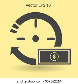 time is money vector illustration