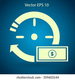 time is money vector illustration