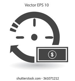 time is money vector illustration