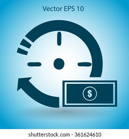 time is money vector illustration