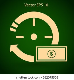 time is money vector illustration
