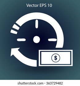 time is money vector illustration