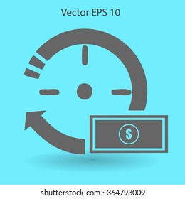 time is money vector illustration