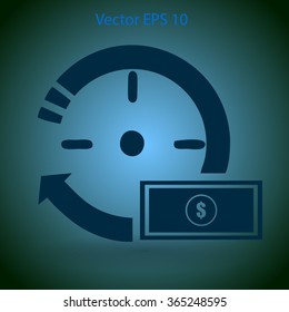 time is money vector illustration
