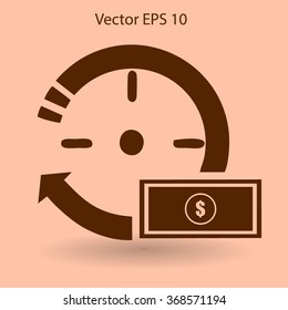 time is money vector illustration