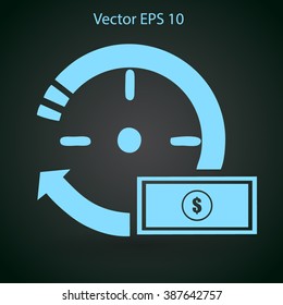 time is money vector illustration