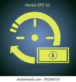 time is money vector illustration