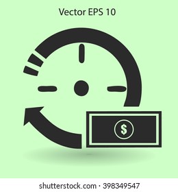 time is money vector illustration