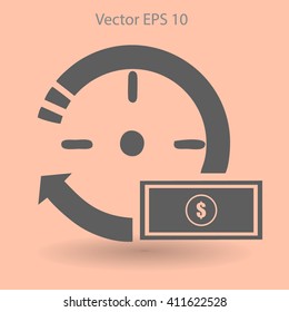 time is money vector illustration