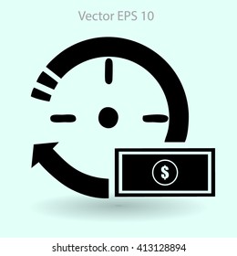 time is money vector illustration