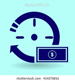 time is money vector illustration