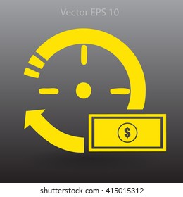 time is money vector illustration