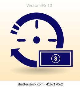 time is money vector illustration