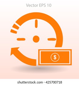 time is money vector illustration