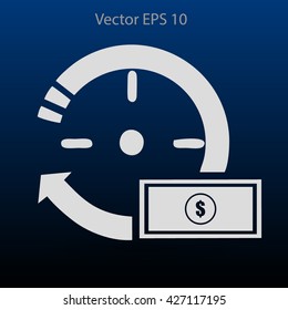 time is money vector illustration