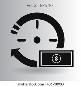 time is money vector illustration