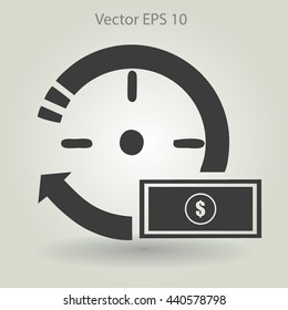 time is money vector illustration