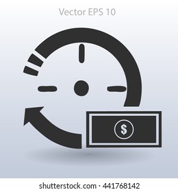 time is money vector illustration