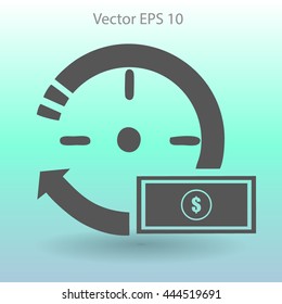 time is money vector illustration