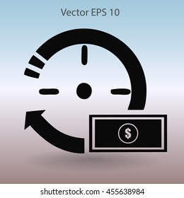 time is money vector illustration