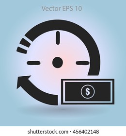 time is money vector illustration