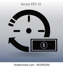 time is money vector illustration