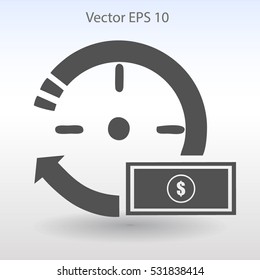 time is money vector illustration