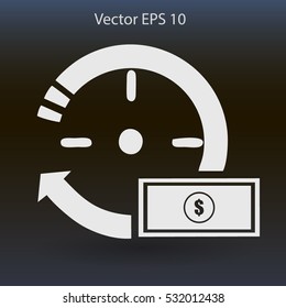 time is money vector illustration