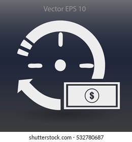 time is money vector illustration