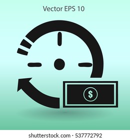 time is money vector illustration