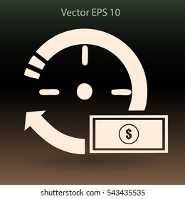 time is money vector illustration