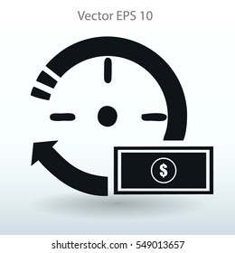 time is money vector illustration