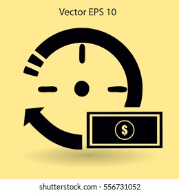time is money vector illustration