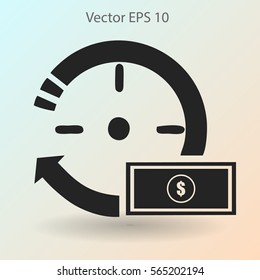 time is money vector illustration