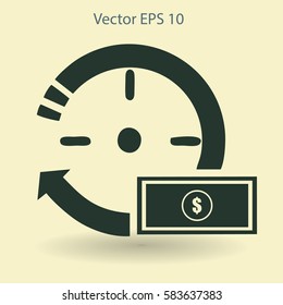 time is money vector illustration