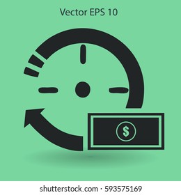 time is money vector illustration