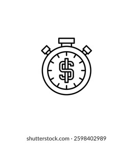 Time Is Money vector line icon icons design