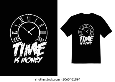 time is money vector t shirt design 