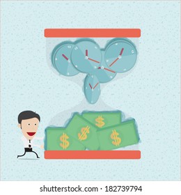 Time is money, You can remove background and shadow. All parts are vector and editable. 