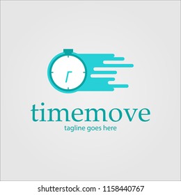 Time Move Logo Template Design