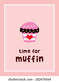 time for muffin poster