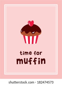 time for muffin poster