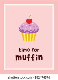 time for muffin poster
