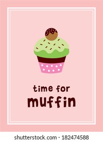 time for muffin poster