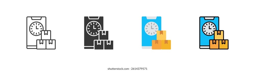 Time Multi Style Icon Sheet