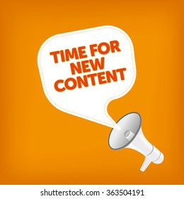TIME FOR NEW CONTENT