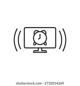 Time notification and morning wake alert on monitor
