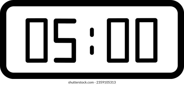 número de tiempo 5 5 número cinco 9988